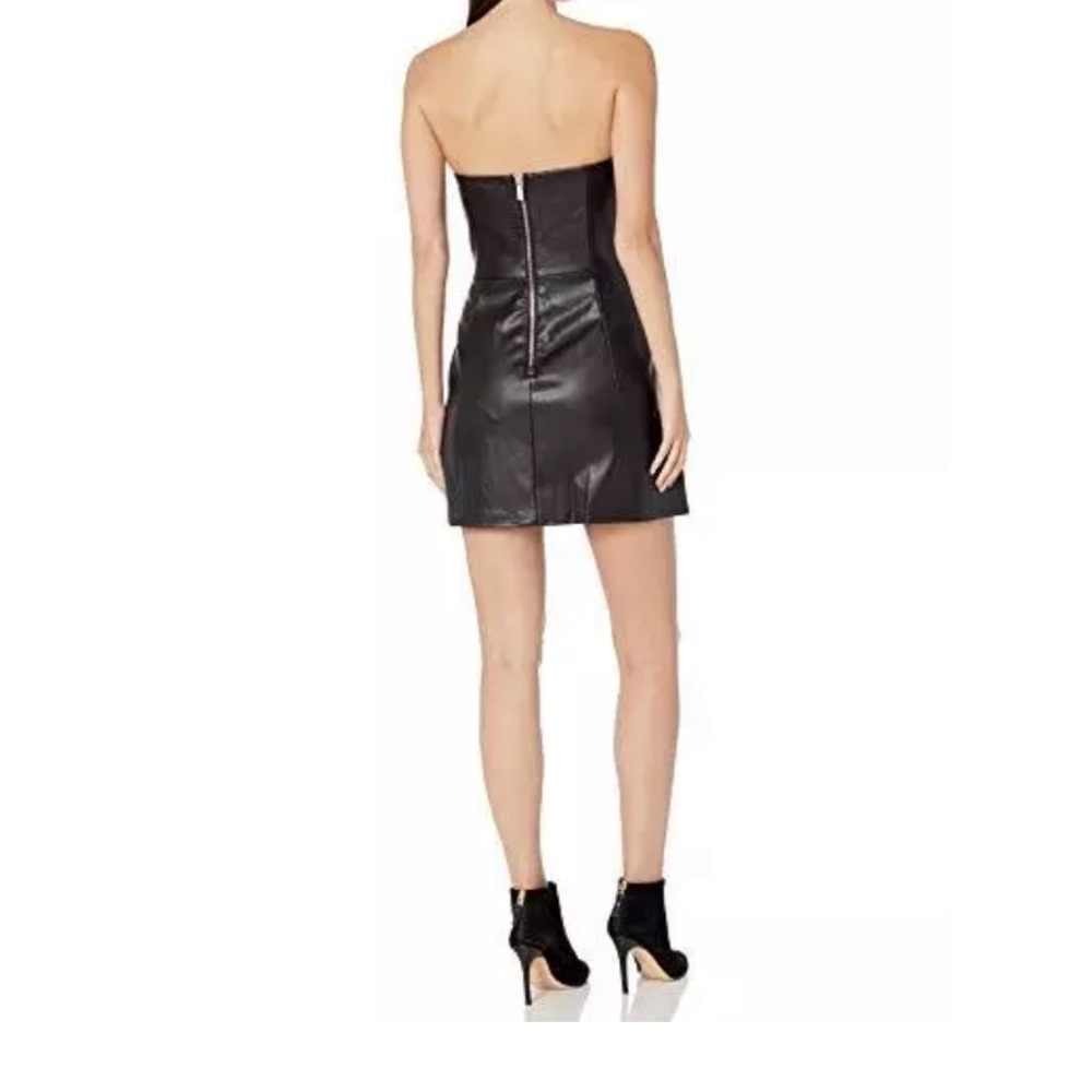 NWT Armani Exchange Black Studded Moto Dress - Picture 2 of 8